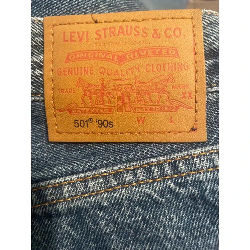 Levi's Premium 501 90s Jeans Men's 27X30 Big E Button Fly Blue Denim Levi's